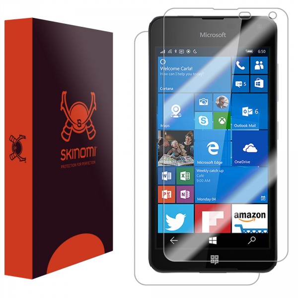 Skinomi - Lumia 650 screen protector TechSkin, back and front sides