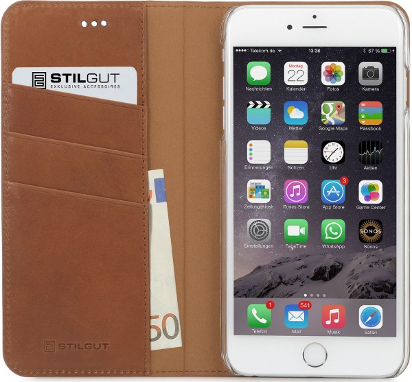 StilGut - iPhone 6 leather case, Talis &quot;Italian collection&quot;