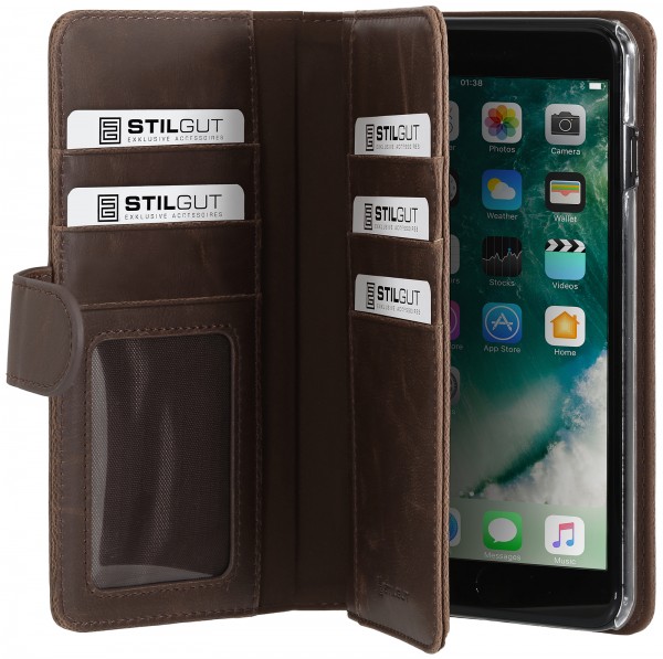 StilGut - iPhone 7 Plus cover Talis XL with card holder