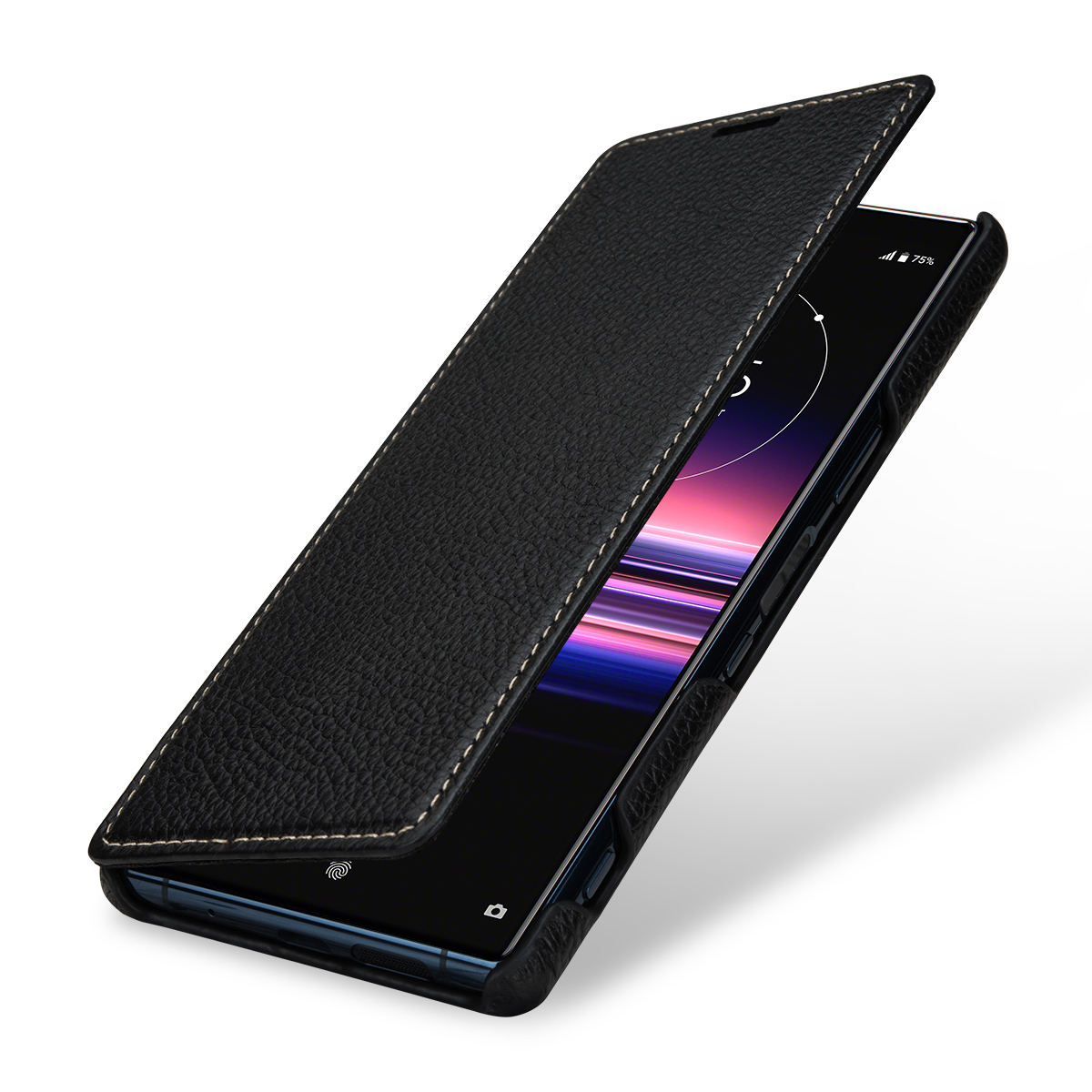 Sony Xperia 5 Case Book Type made of genuine Leather | StilGut