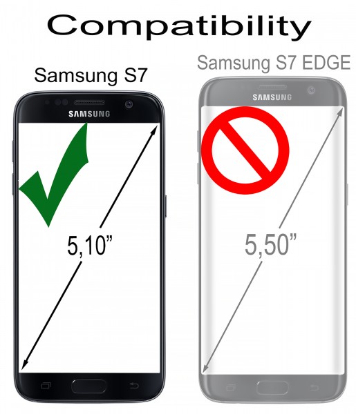 StilGut - Samsung Galaxy S7 leather cover Talis card holder