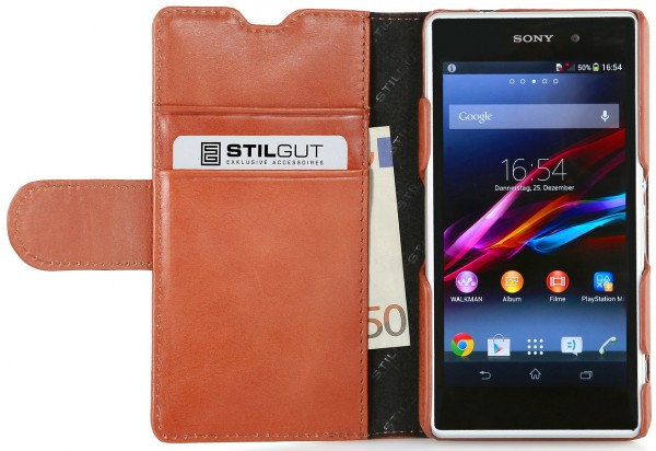 StilGut - Leather case "Talis" for Sony Xperia Z1 Compact