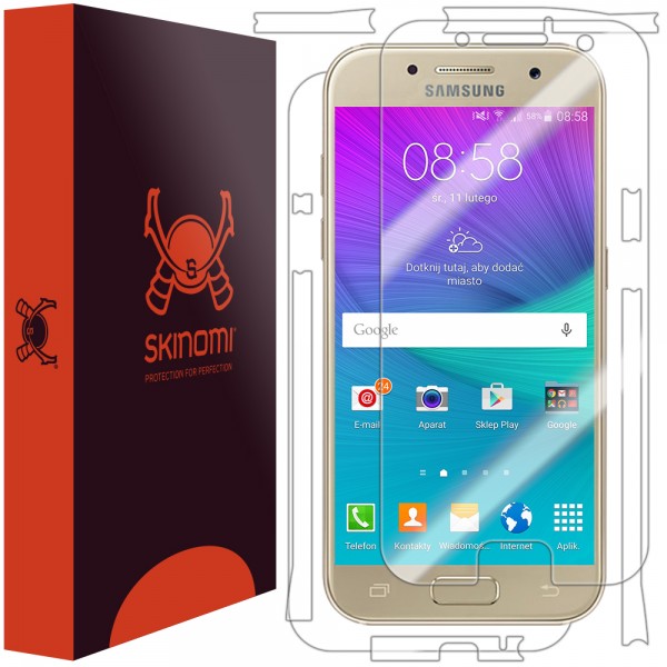 Skinomi - Samsung Galaxy A3 (2017) Screen Protector Full Body