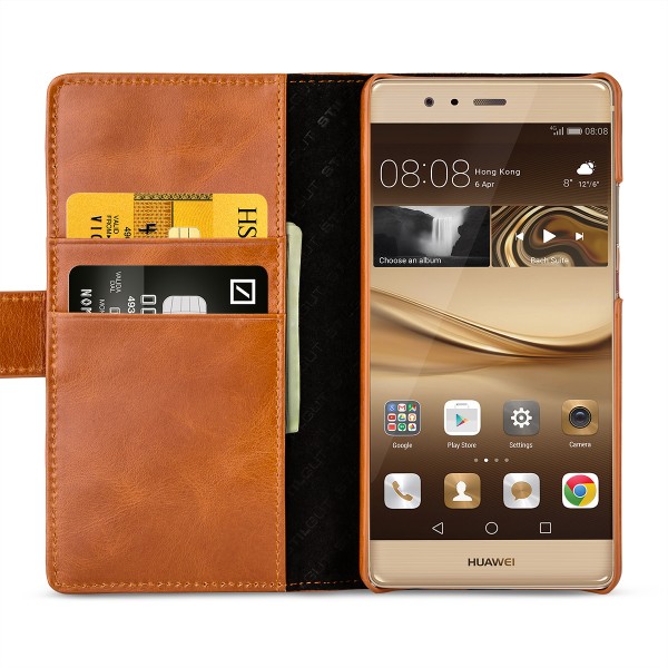 StilGut - Huawei P9 Plus Cover Talis with Card Holder