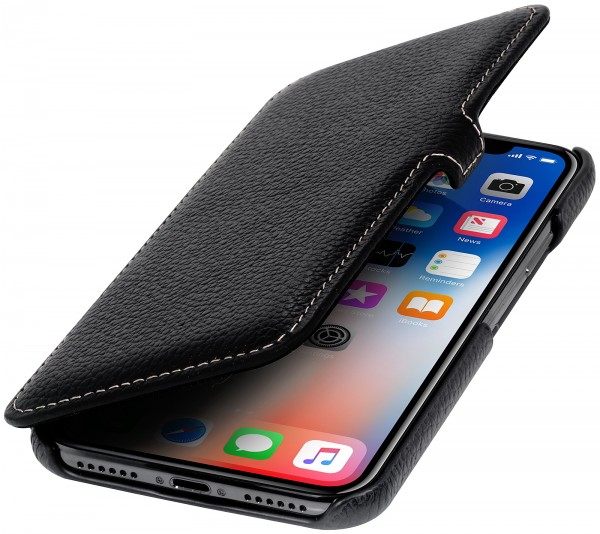 StilGut - iPhone X Cover Book Type with Clip