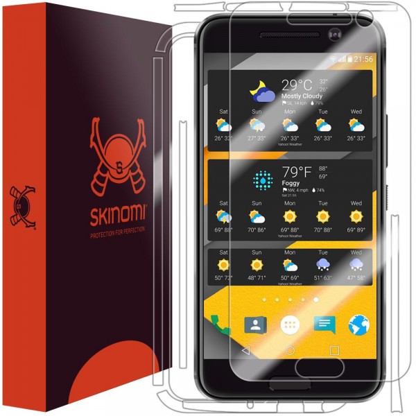 Skinomi - HTC 10 screen protector TechSkin back and front sides