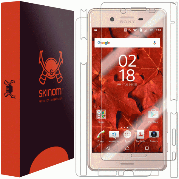 Skinomi - Sony Xperia X Performance screen protector TechSkin back and front sides