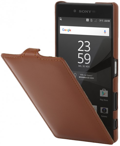 StilGut - Xperia Z5 Premium leather case &quot;UltraSlim&quot;