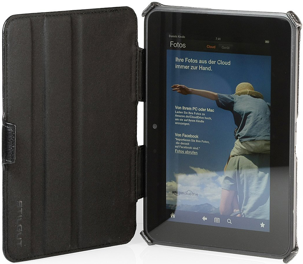 Noir STILGUT UltraSlim Case V2 étui avec Fonction Support et présentation pour  Kindle Fire HD 