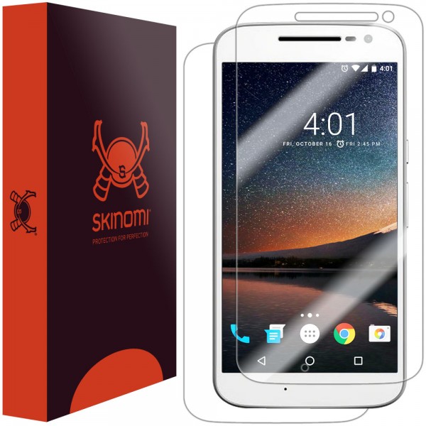 Skinomi - Moto G4 screen protector TechSkin back and front sides
