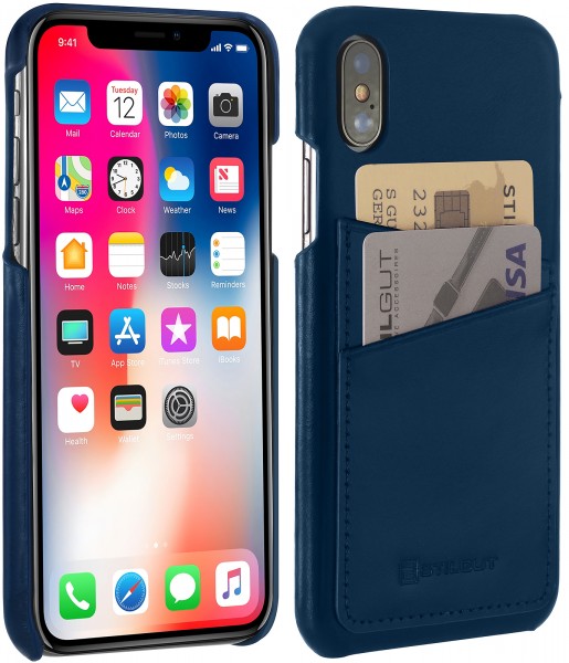 StilGut - iPhone XS Cover with Card Holder