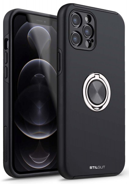 StilGut - iPhone 12 Pro Max Case with Ring Holder