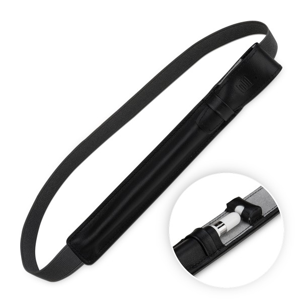 StilGut - iPad Pro 10.5&quot; Pencil Holder with Lightning Adapter Pocket &amp; Flap