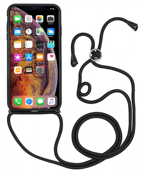 StilGut - iPhone XS Max Lanyard Case with Leather