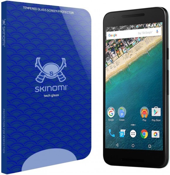 Skinomi - Nexus 5X tempered glass screen protector TechGlass