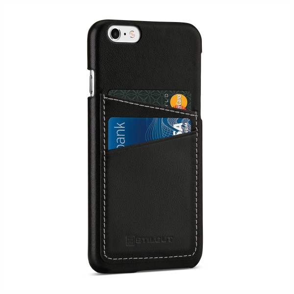 StilGut - iPhone 6s cover in leather with card holder