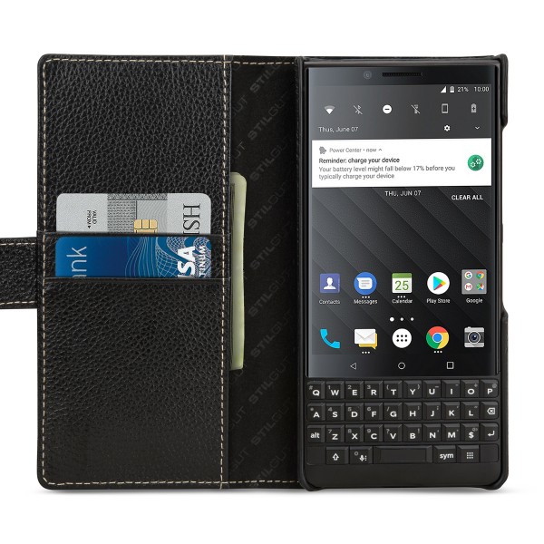 StilGut - BlackBerry KEY2 Cover Talis with Card Holder