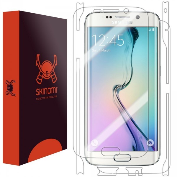 Skinomi - Screen protector for Galaxy S6 edge TechSkin back and front sides