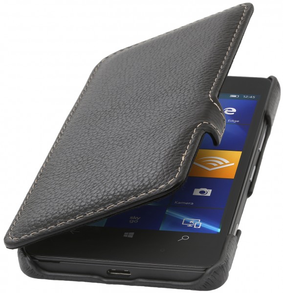 StilGut - Lumia 950 leather case Book Type with clip