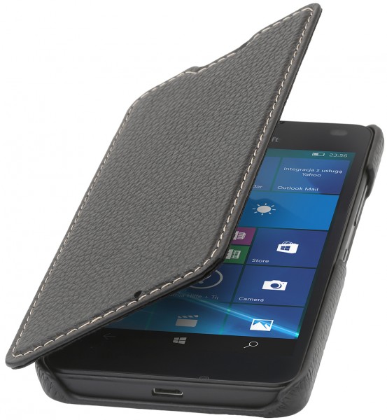 StilGut - Lumia 550 cover Book Type in leather without clip