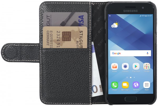 StilGut - Samsung Galaxy A3 (2017) Cover Talis with Card Holder