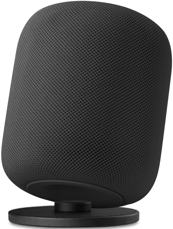 YuStar Stainless Steel Speaker Holder Anti-Slip Pad Protective Base Mount for Apple Homepod Intelligent Speaker Speaker Base Stand For Apple HomePod Black 