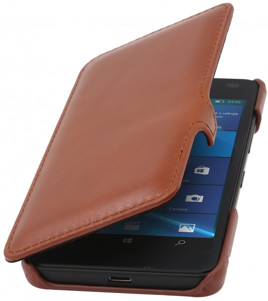 StilGut - Lumia 550 cover Book Type in leather with clip