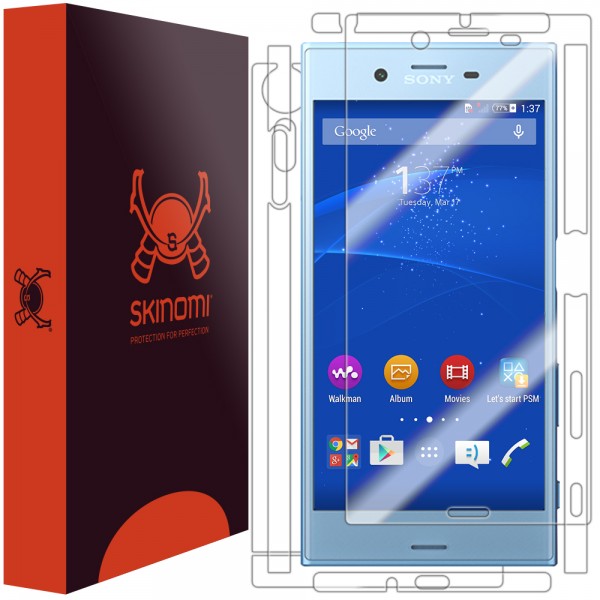 Skinomi TechSkin Clear Full Body Skin & Screen Protector for Sony Xperia Z5 